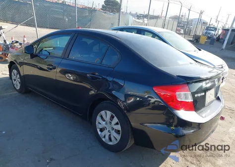 2012 Honda Civic Lx z USA, uszkodzony, nr VIN 19XFB2F50CE301124